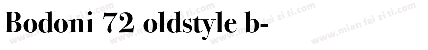 Bodoni 72 oldstyle b字体转换